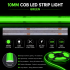 14W 24V COB Green LED Strip Light Roll 528 LED / 5m / 10m