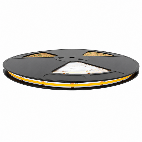 Warm White 2700K 8mm Single COB LED Strip Light | 50 Mtr Roll 24V 10W p/m IP20
