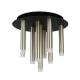 Modern 9-Light G9 Luxury Gold Cylinder Ceiling Flush Light with Frosted Diffusers