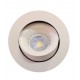Large Ceiling Recessed Tilt GU10 Downlight 105mm - Matt White