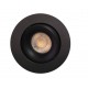 Large Ceiling Recessed Tilt GU10 Downlight 105mm - Matt Black