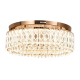 Rose Gold Crystal LED Flush Ceiling Light 60W – CCT Adjustable 3000K-6000K – Dimmable – 500mm