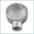 1 Way 20mm Round Galvanised Conduit Box