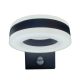 IP65 External 20W LED Up Down Wall Circular Ring PIR Motion Light Cool White 6000K