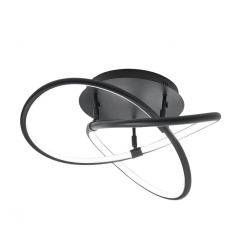 30W Led Matt Black Crossover Round Led Ceiling Light CCT Adjustable - Triac Dimmable 30W Led Matt Black Crossover Round Led Ceiling Light CCT Adjustable - Triac Dimmable