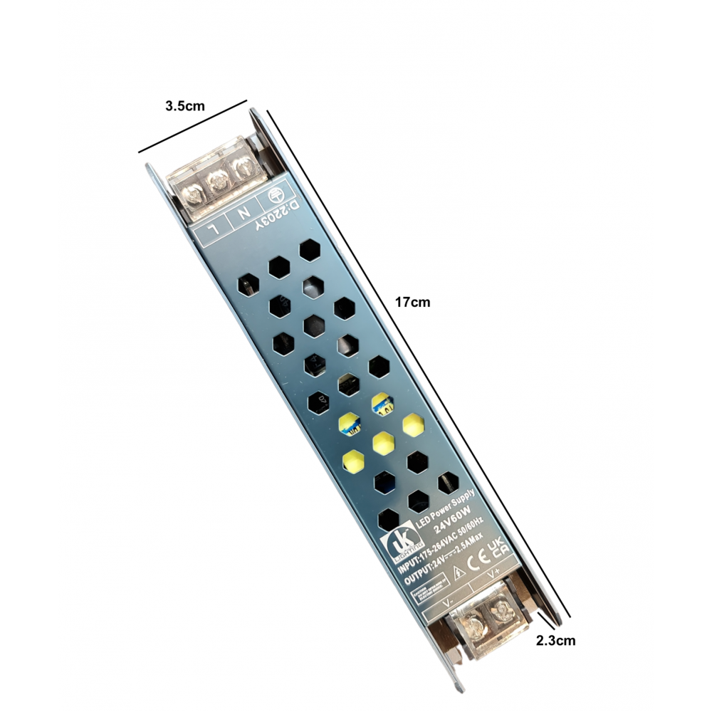 60W LED Driver 24V Constant Voltage Slim Series