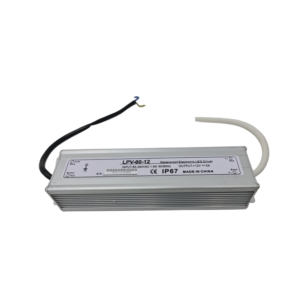 60W LED Driver Constant Voltage Weatherproof Outdoor |12V ...