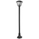 External Black Garden Walkway Lantern 1100mm Pole Lamp Light IP54 Waterproof