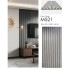 Acoustic Slat Wall Panel 2400 x 600 Grey | Wood Panels UK
