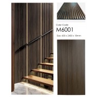 Acoustic Slat Wall Panel 2400 x 600 Walnut | Wood Panels UK