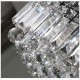 Modern Matt Black Raindrop K9 Crystal Chandelier Rectangle Ceiling Light