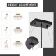 Modern Matt Black Raindrop K9 Crystal Chandelier Rectangle Ceiling Light