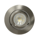 Large Scoop GU10 Ceiling Recessed Tilt Downlight Spotlight Chrome