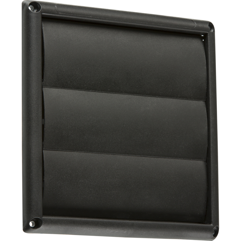 100mm/4 inch Extractor Fan Gravity Shutter - Black