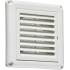 100mm/4 inch Extractor Fan Grille with Fly Screen - White