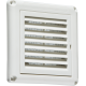 100mm/4 inch Extractor Fan Grille with Fly Screen - White