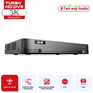 Acusense 4 Channel CCTV Security DVR P2P Remote View / 5MP / 3K / 2 Way Audio