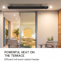 Infrared wall or ceiling Radiant heater 1800W or 2400W IP44 ...