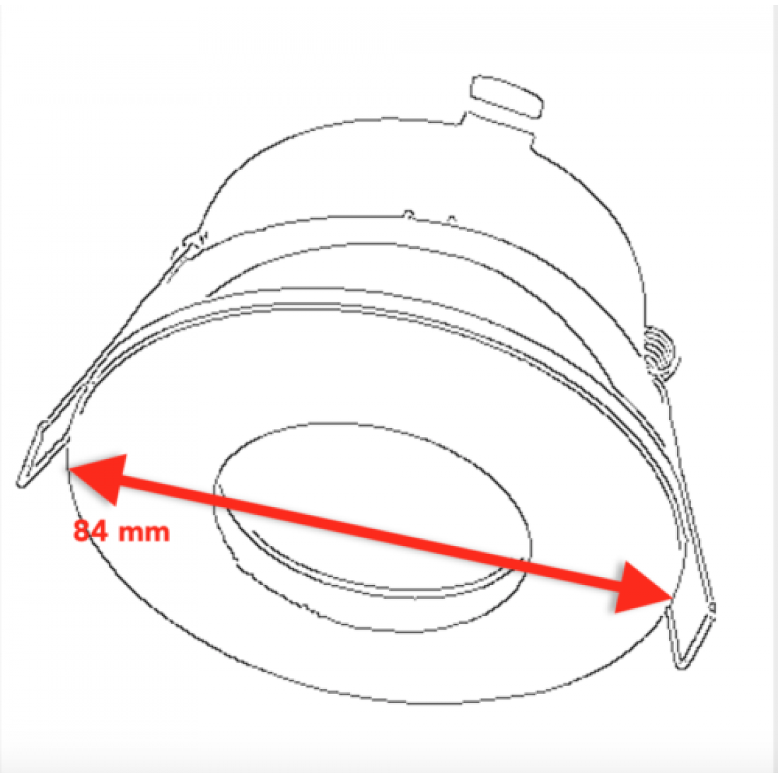 Standard Non Fire Rated Downlight Waterproof Bathroom