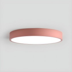 Pink 36W LED Flush Ceiling Light – Round Design with Adjustable CCT