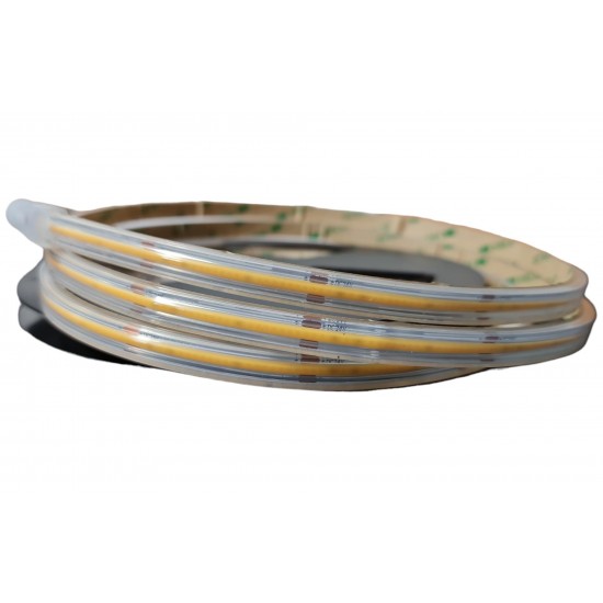 IP67 Extrusion COB 9W LED Dotless Strip Light Waterproof 24V / 480 LED / CRI 90 / 3000K / 5M Roll IP67 Extrusion COB 9W LED Dotless Strip Light Waterproof 24V / 480 LED / CRI 90 / 3000K / 5M Roll