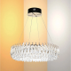 Modern 60cm Gold Crystal 45W LED Chandelier – Dimmable Ceiling Light with Remote Control & 3CCT