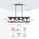 Modern Black & Gold 5 Light Geometric Chandelier – E27 Pendant Ceiling Light