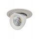 10W Dimmable Form Tilt Recessed Indoor Ceiling Gimbal Down Light White Finish 