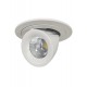 10W Dimmable Form Tilt Recessed Indoor Ceiling Gimbal Down Light White Finish 10W Dimmable Form Tilt Recessed Indoor Ceiling Gimbal Down Light White Finish