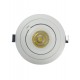 10W Dimmable Form Tilt Recessed Indoor Ceiling Gimbal Down Light White Finish 