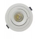 10W Dimmable Form Tilt Recessed Indoor Ceiling Gimbal Down Light White Finish 