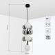 Celestial Cluster Vertical Smoked Chandelier Ceiling Suspension Light