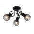 Modern Black Semi Flush Crossover 3 Way Mesh Shade Light