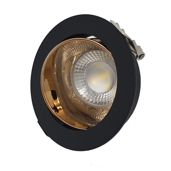Ceiling reflector recessed fix downlight Rose Gold Black or White Black Chrome Ceiling reflector recessed fix downlight Rose Gold Black or White Black Chrome