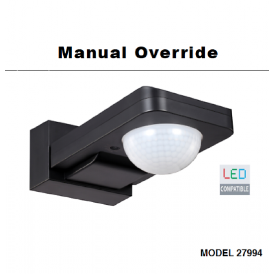 Outdoor Manual Override IP65 Sensor Ceiling or Wall mountable for LED lighting 1000W