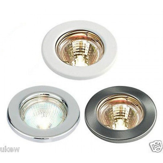 Recessed Fitting Mains 240v Gu10 Led Fixed Ceiling Light - How To Fit A Spotlight In The Ceiling