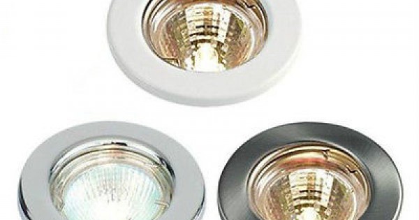 UK White GU10 LED Fixed Ceiling Spotlights Downlights Recessed Fitting Fixture 