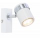 Single LED Ceiling or Wall Spotlight Spot Lights Fittings Chrome Black Sat White