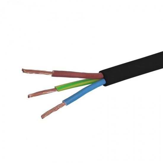1.5mm² Electrical Black Flex 3183Y 3 Core  15 Amp Cable 100M Reel