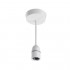6" B22 pendants set with ceiling rose and lamp holder (white) 