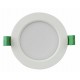 9W LED Spotlight Downlight IP44 Mains Dimmable Frosted White Tri-Colour Switch 