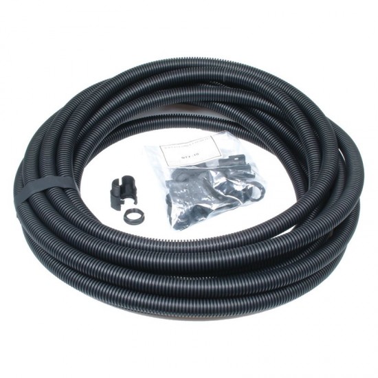 20mm Black Flexible Electrical Conduit Contractor Pack With 10 GLANDS & LOCKNUTS
