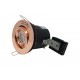 GU10 Fire Rated Round Recessed Ceiling Twist Lock Downlight Tilt Adjustable - Rose Gold