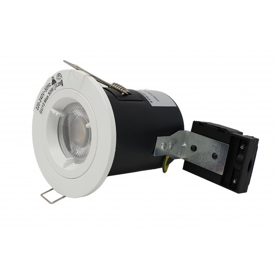 GU10 Fire Rated Round Recessed Ceiling Twist Lock fix Downlight - White GU10 Fire Rated Round Recessed Ceiling Twist Lock fix Downlight - White