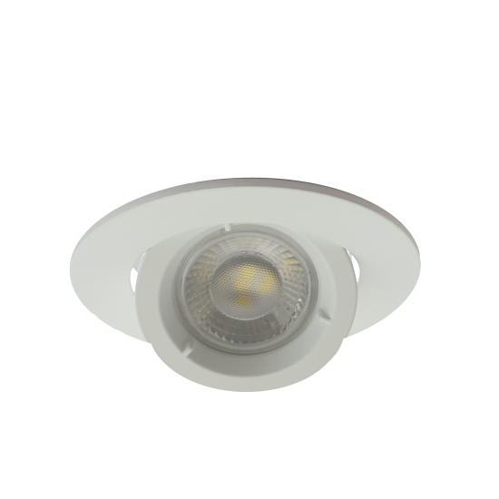 Large Satin GU10 Scoop Tilt Directional Recessed Ceiling Spotlight Downlights 