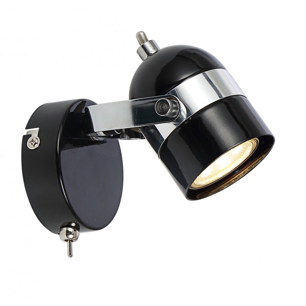 Single Adjustable Wall Bedside Light With Toggle Switch