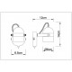 Single Adjustable Wall Bedside Light With Toggle Switch - White Colour