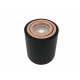 Surface Mount Ceiling Round GU10 Downlight Spotlight Black and Rose Gold Finish