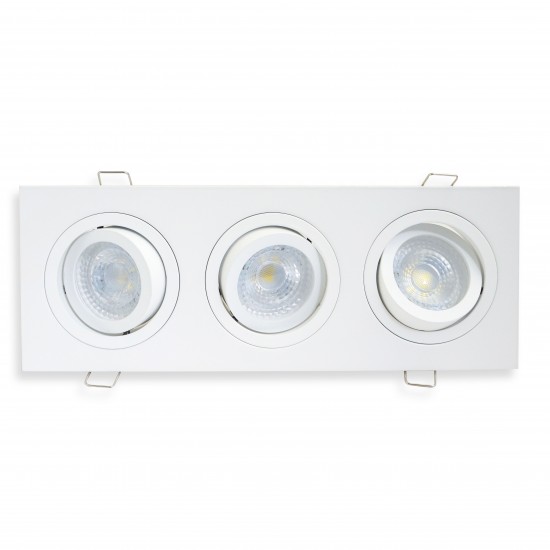 UKEW GU10 Ceiling Retail Commercial Triple Spotlights Tilt Downlight UKEW GU10 Ceiling Retail Commercial Triple Spotlights Tilt Downlight