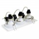 UKEW GU10 Ceiling Retail Commercial Triple Spotlights Tilt Downlight UKEW GU10 Ceiling Retail Commercial Triple Spotlights Tilt Downlight